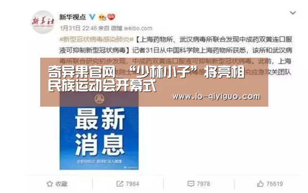 奇异果官网_“少林小子”将亮相 民族运动会开幕式(图1) 奇异果体育app